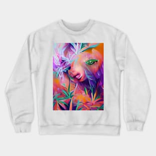 Leafy Vibrance Crewneck Sweatshirt